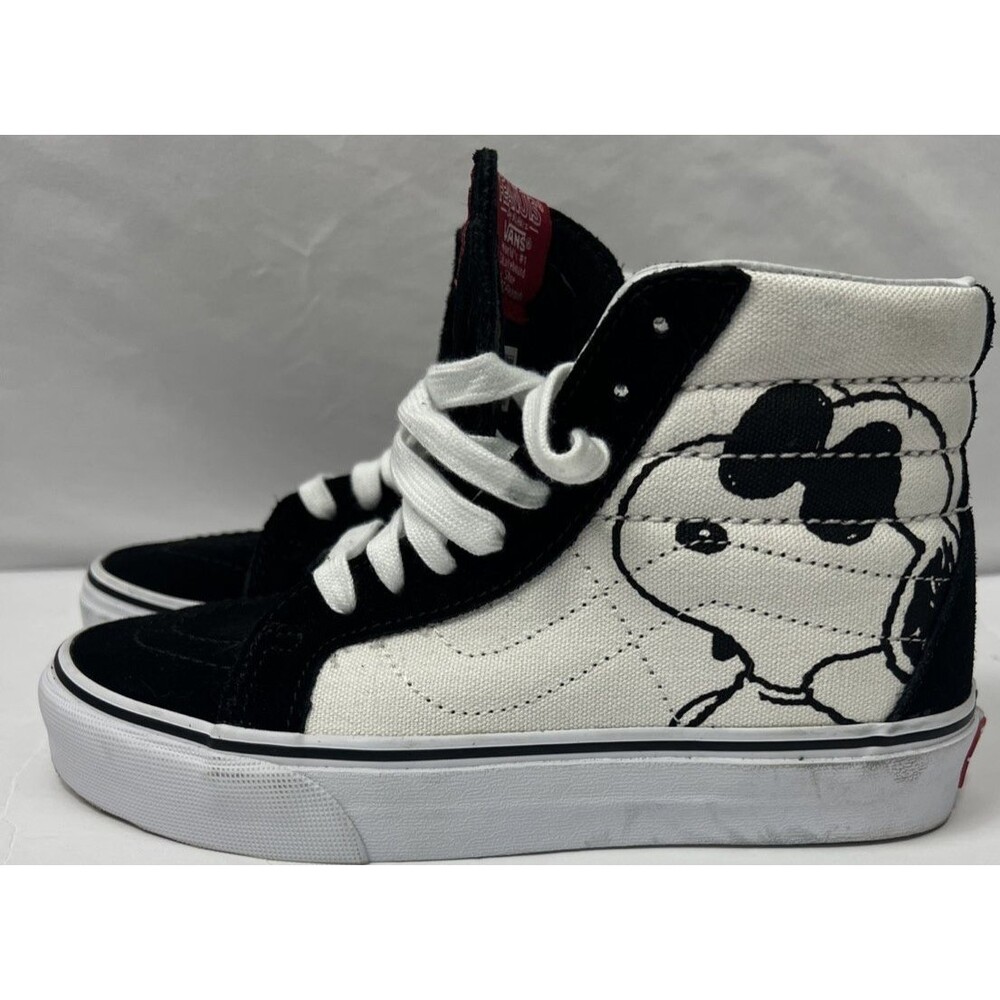Vans x Snoopy Peanuts Size 3.5 Kid's/5 Women's Shoes Sk8-Hi Peanuts Joe cool - Picture 1 of 10